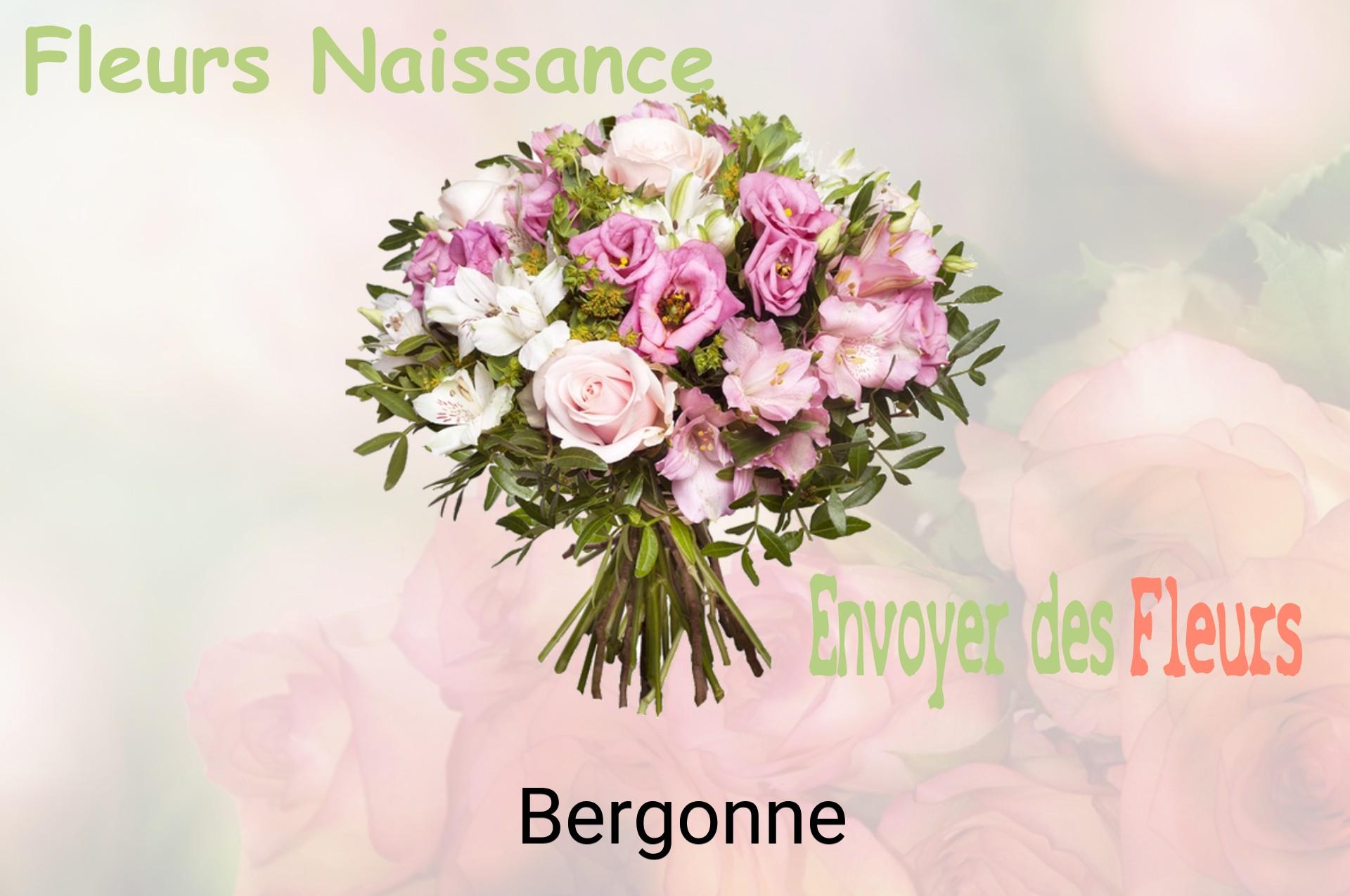 Bouquet de fleurs de naissance livré à Bergonne